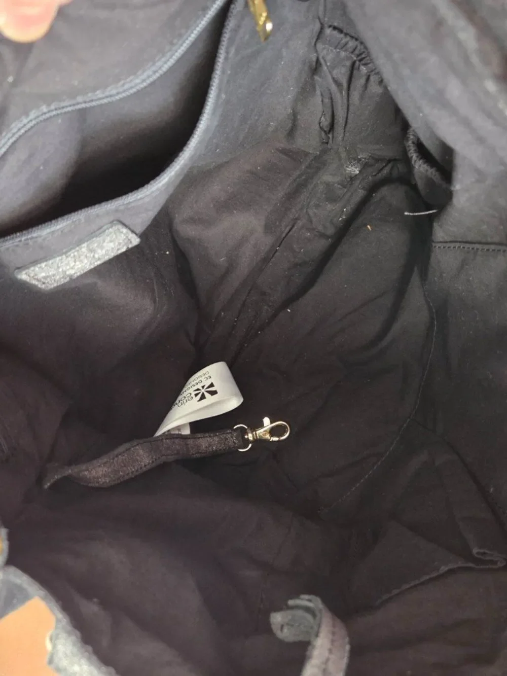 EUC ERIN CONDREN GENUINE LEATHER TOTE SHIMMER BAG LARGE